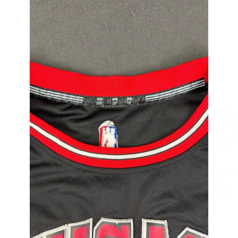 Adidas Mens Black Red Chicago Bulls Jimmy Butler #21 Basketball NBA Jersey 3XL